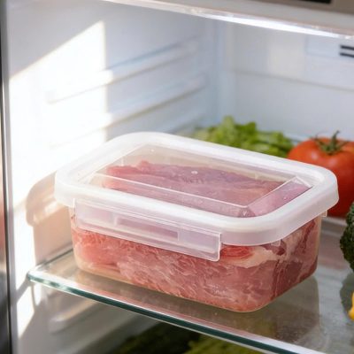 Rã đông thịt bằng ngăn mát tủ lạnh