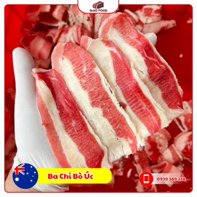 Ba chỉ bò Úc và ba chỉ bò Mỹ