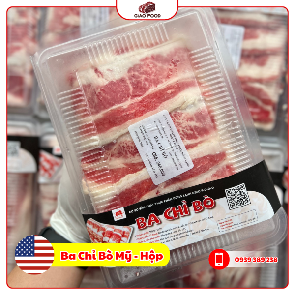 Ba Chỉ Bò Mỹ - HỘP (0.5kg-1kg)