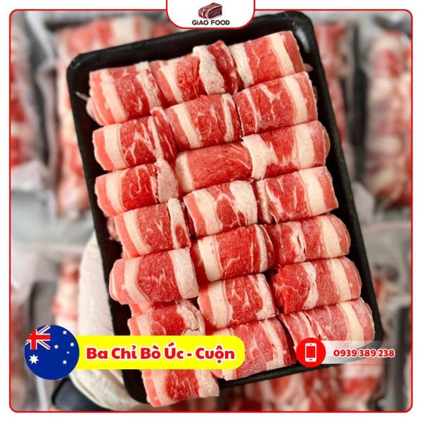 Ba Chỉ Bò Úc - Cuộn (500g)