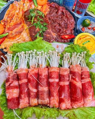 Ba chỉ bò nướng kiểu Hàn Quốc