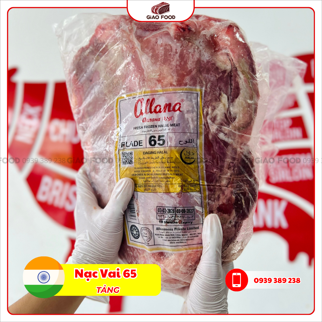 NAC VAI 65 - TANG nạc vai trâu Ấn Độ