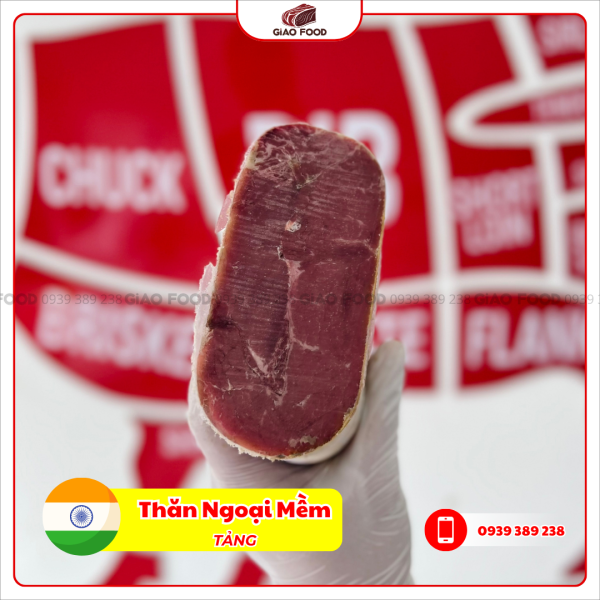Thăn Ngoại Trâu Ấn Độ Đã Lóc Gân